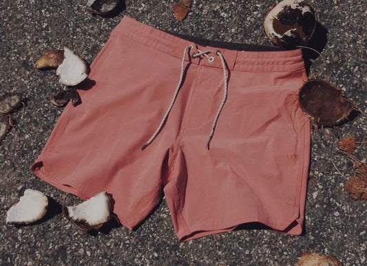 Coconut fiber boardshorts are sustainable