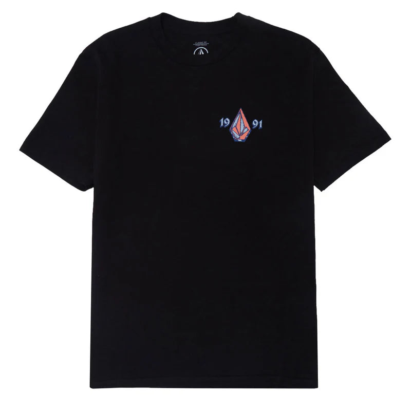 Volcom CounterTop SS Tee Shirt - Black Mens T Shirt