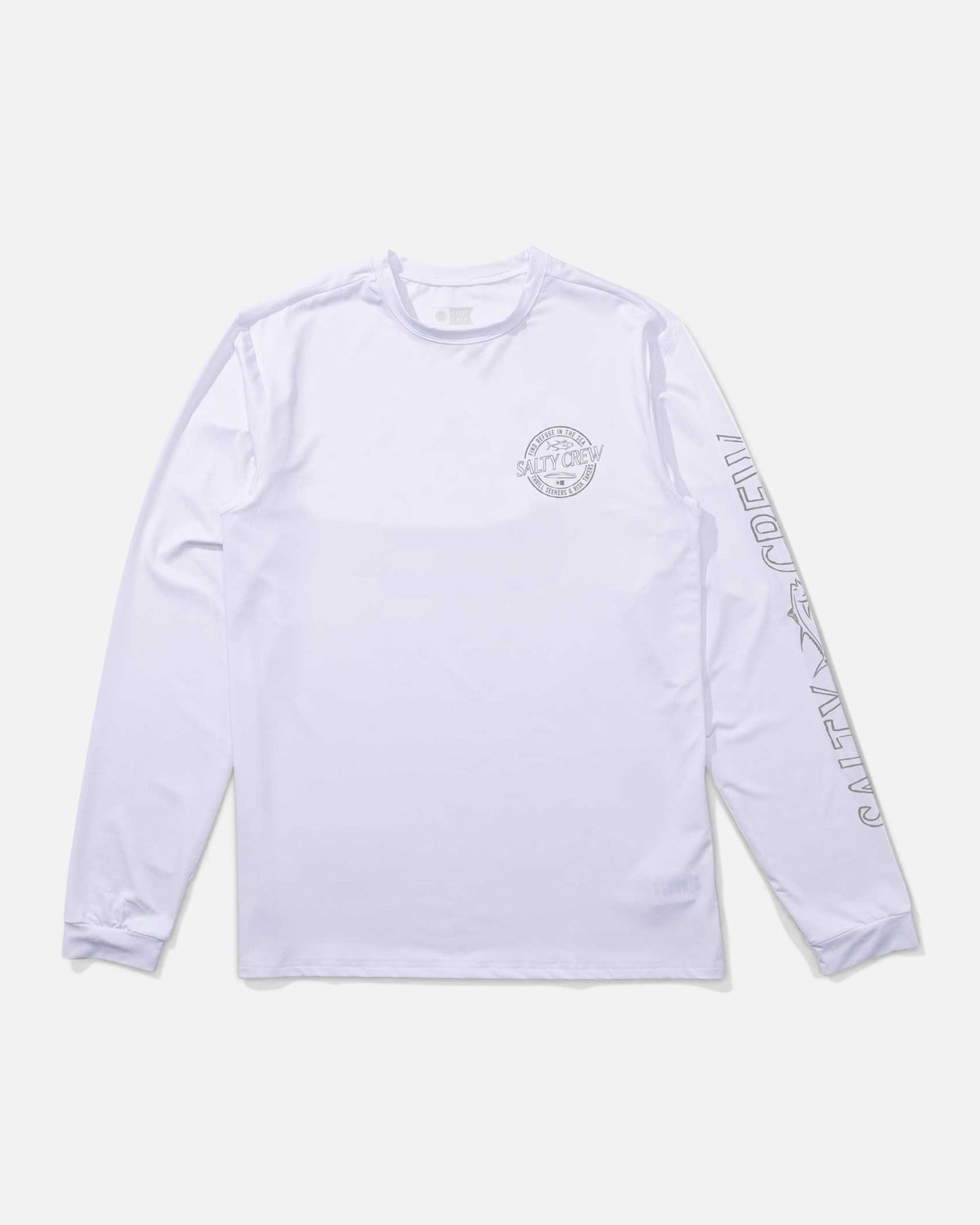 Salty Crew Skewed UPF 50+ Sun Shirt LS - White Rashguard Sun Protection