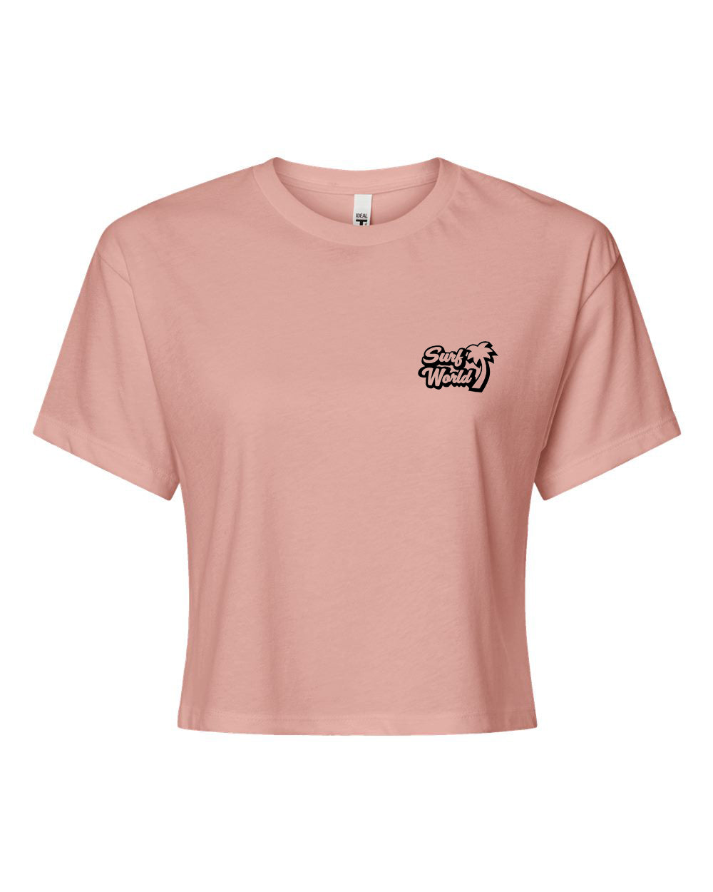 Surf World Palm Boards Ft Lauderdale Crop Tee - Dusty Pink Womens T Shirt
