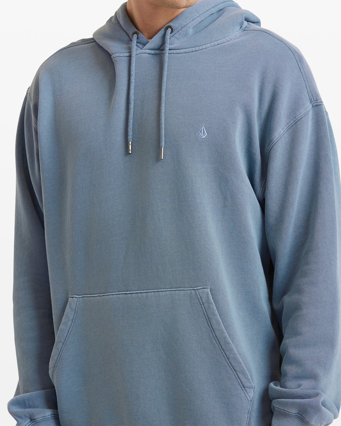 Volcom Single Stone Pullover Hoodie - blue wash mens hoodie