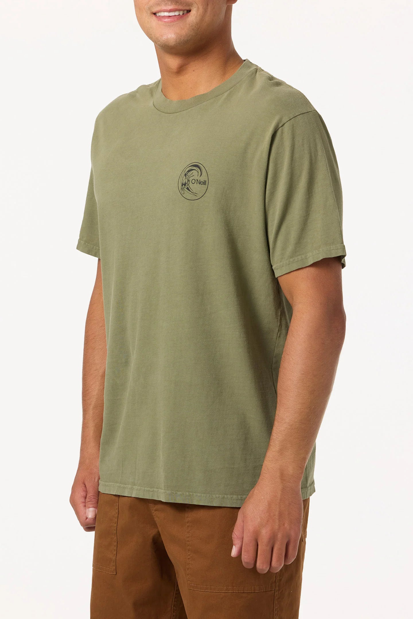 O'Neill OG 60's AD Men's Pigment Tee Shirt - Army Green Mens T Shirt