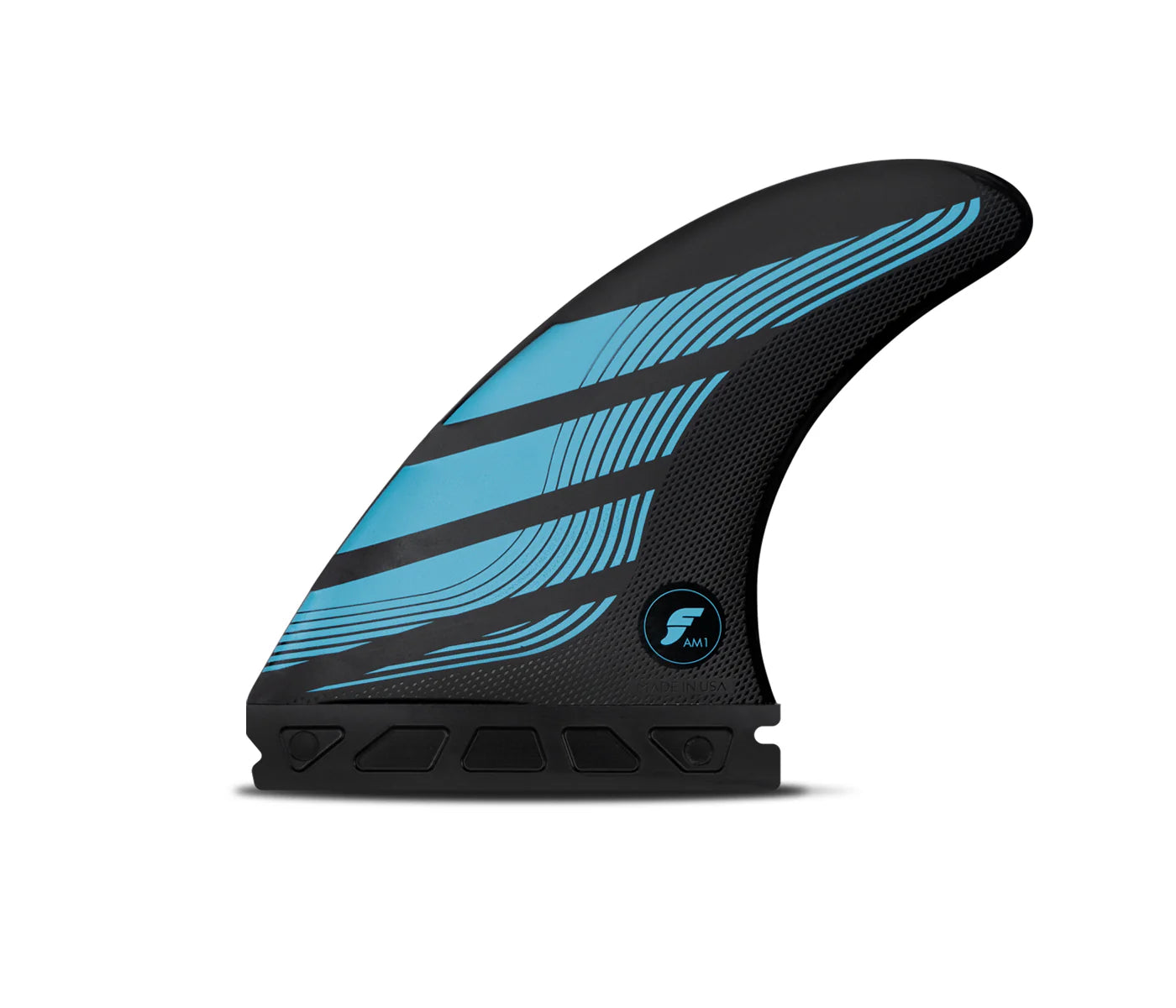 Futures AM1 Alpha Thruster Fins Medium - Blue/ Cyan Fins