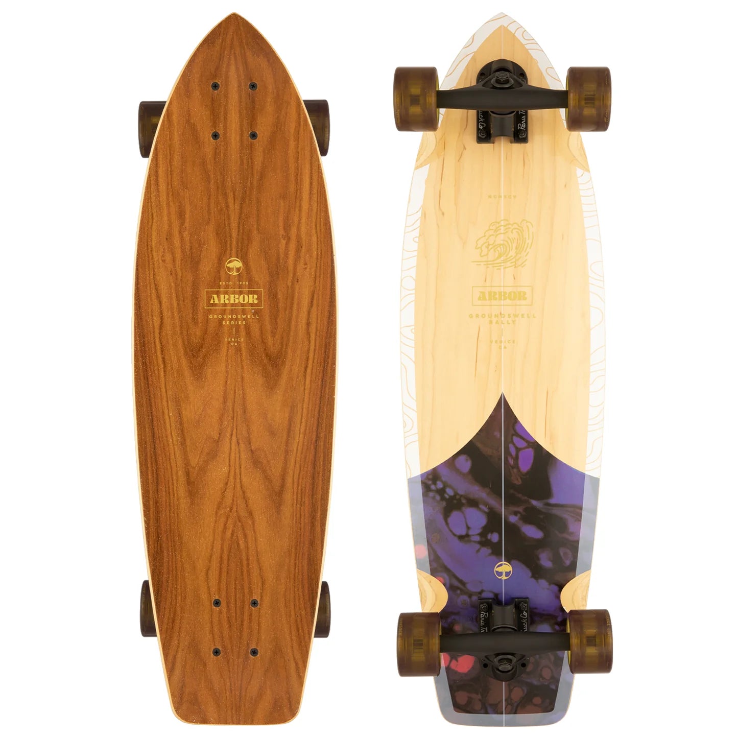 Arbor Rally Groundswell 30.5" Skateboard - Wood Longboard Skateboard
