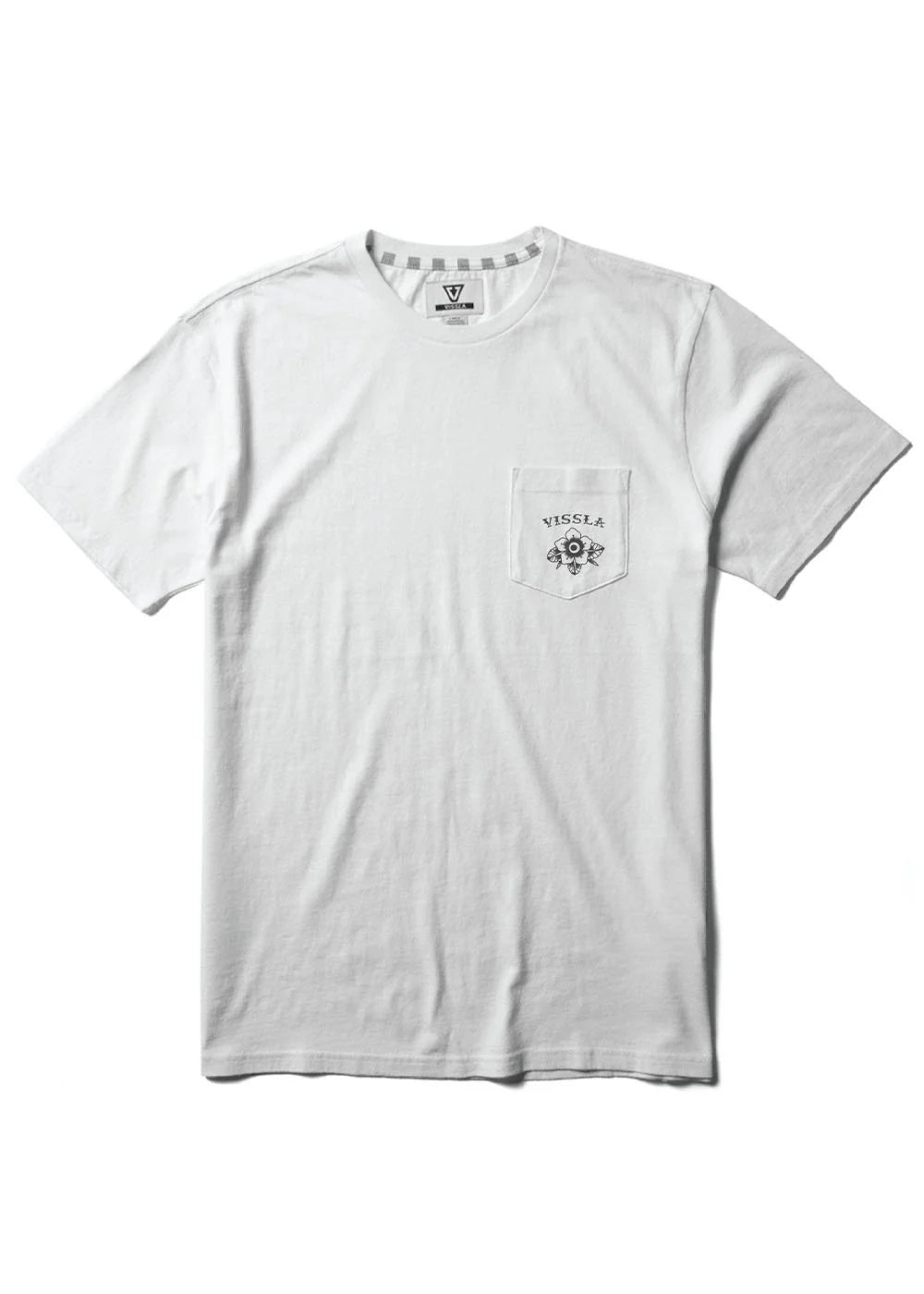 Vissla Coconut Culture SS Premium Pocket Tee - White Mens T Shirt