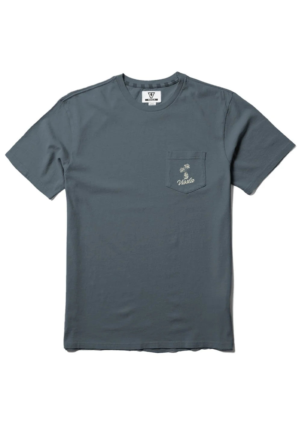 Vissla Surf Goons Saloon SS Premium Pocket Tee - Graphite Mens T Shirt