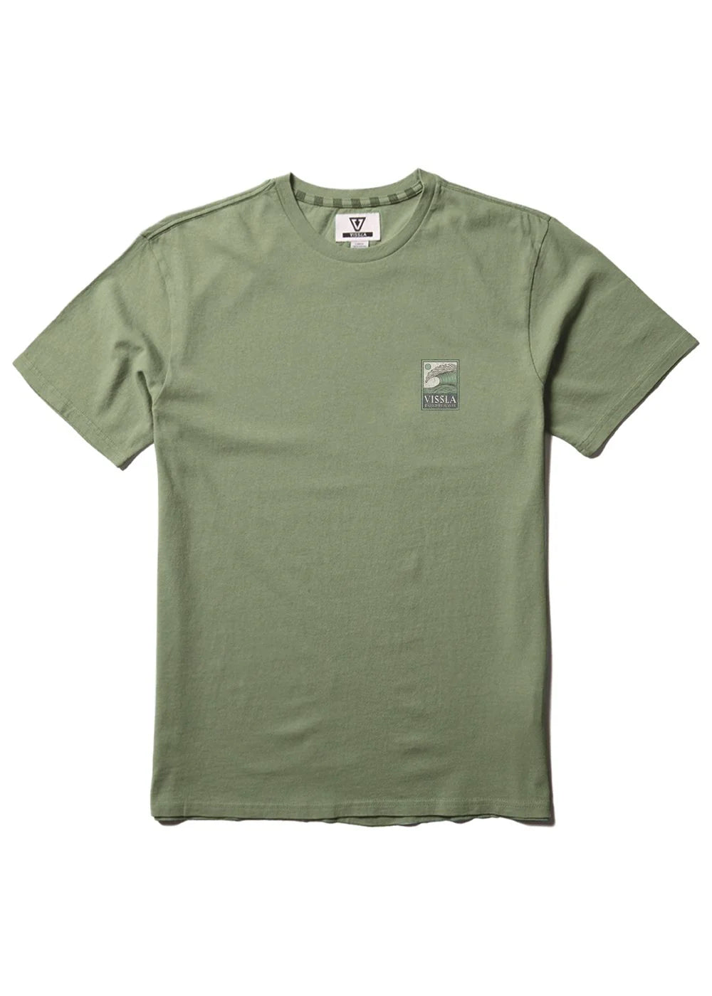 Vissla Peaky SS Tee - sage Mens T Shirt