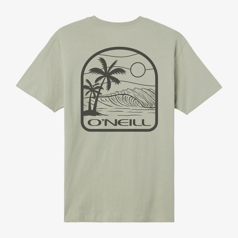 O'Neill Dusk Palms Men's Tee Shirt - Seagrass Mens T Shirt