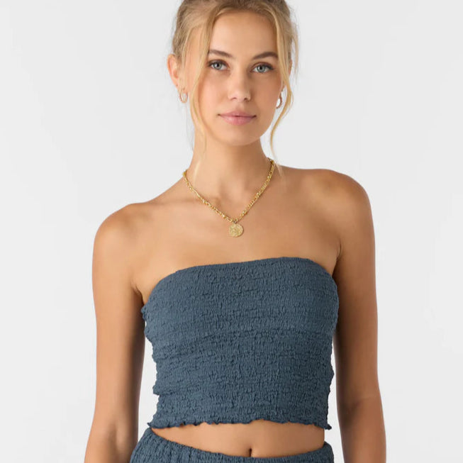 Oneill Terra Women's Sleeveless Tube Top - Slate Womens Top