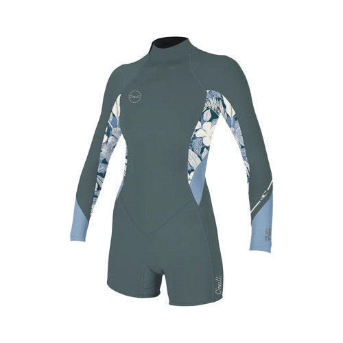 Oneill WOMEN'S BAHIA 2/1MM BACK ZIP L/S SPRING WETSUIT Wetsuit Top