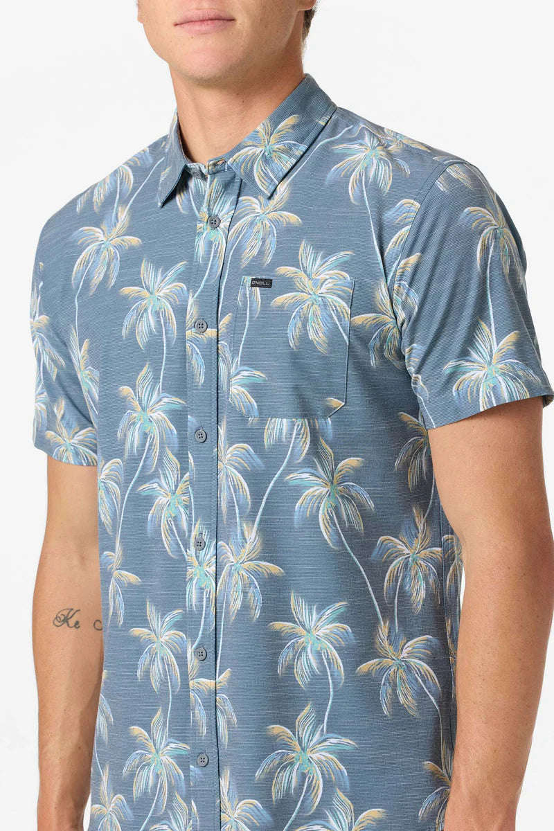 Oneill Trvlr Traverse UPF SS Slub Button Down Shirt - DSL Mens Woven Shirt