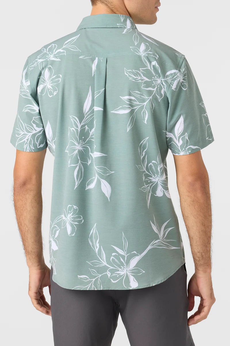 Oneill Trvlr Traverse UPF SS Button Down Relaxed Shirt - SAGE Mens Woven Shirt