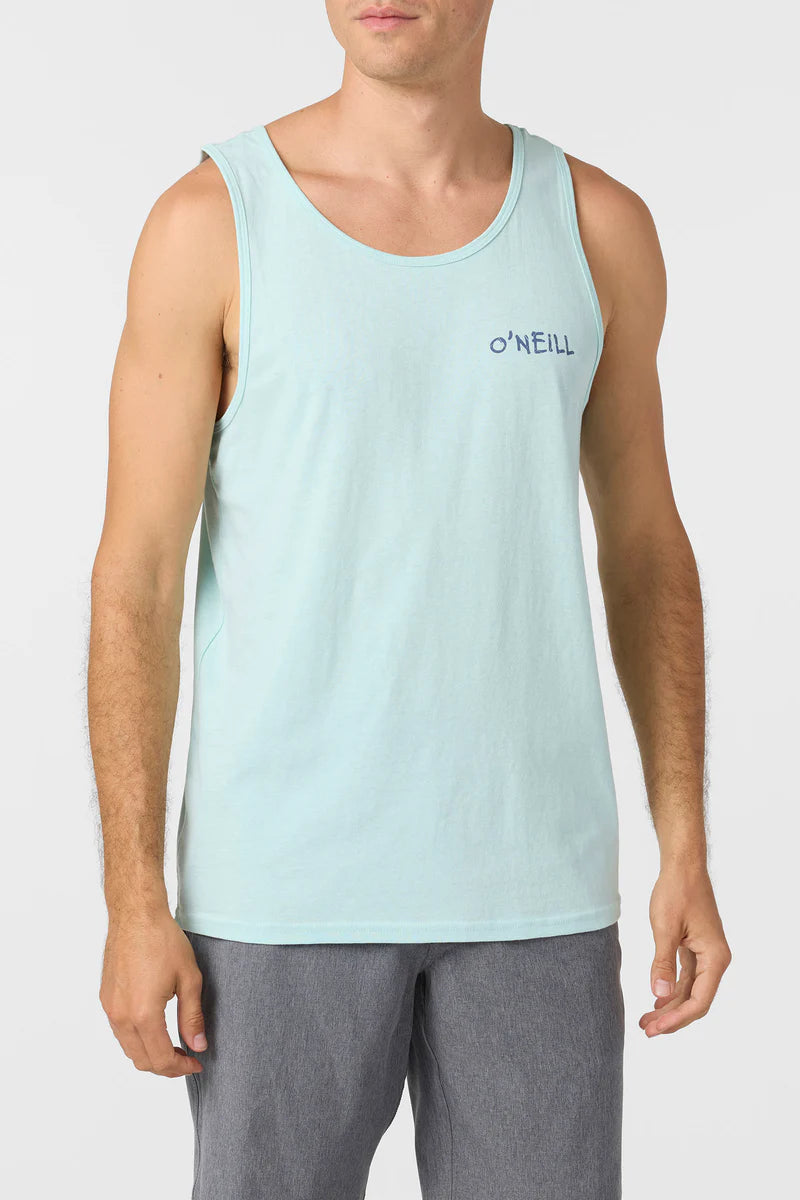 Oneill Beachcomber Tank Top - Turq Mens Tank