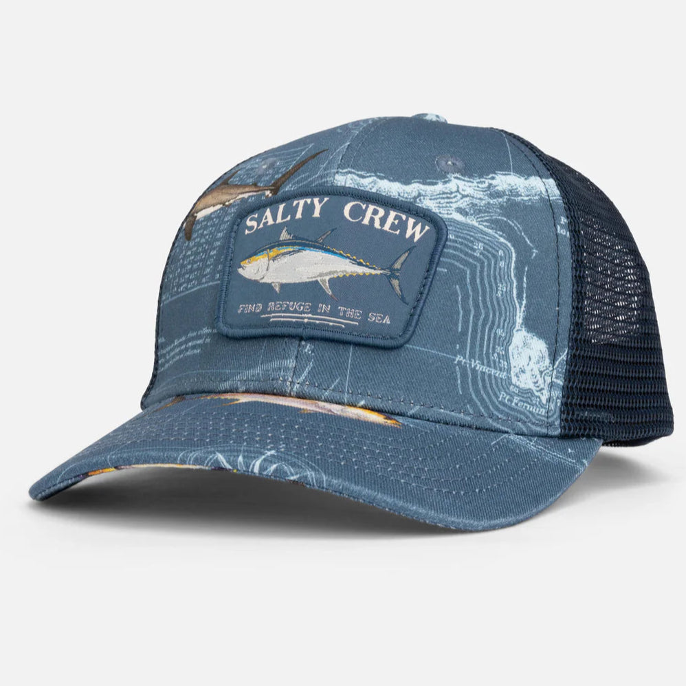 Salty Crew Big Blue Trucker Hat - Blue Mens Hat