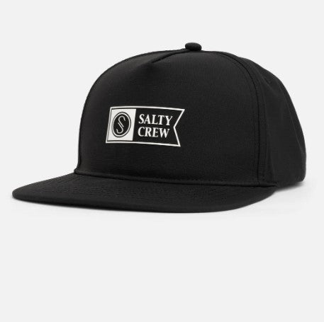 Salty Crew Apex Snapback Hat - Black Mens Hat