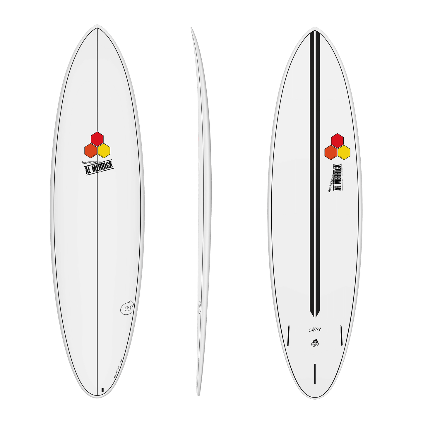 Torq Channel Islands Al Merrick M23 Mid-Length 6'8 Epoxy Surfboard Surfboard White