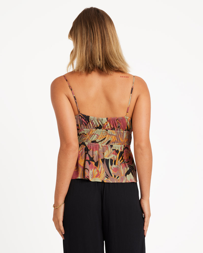 Volcom Swell Ya Cami Womens Top - Multi Floral Womens Top