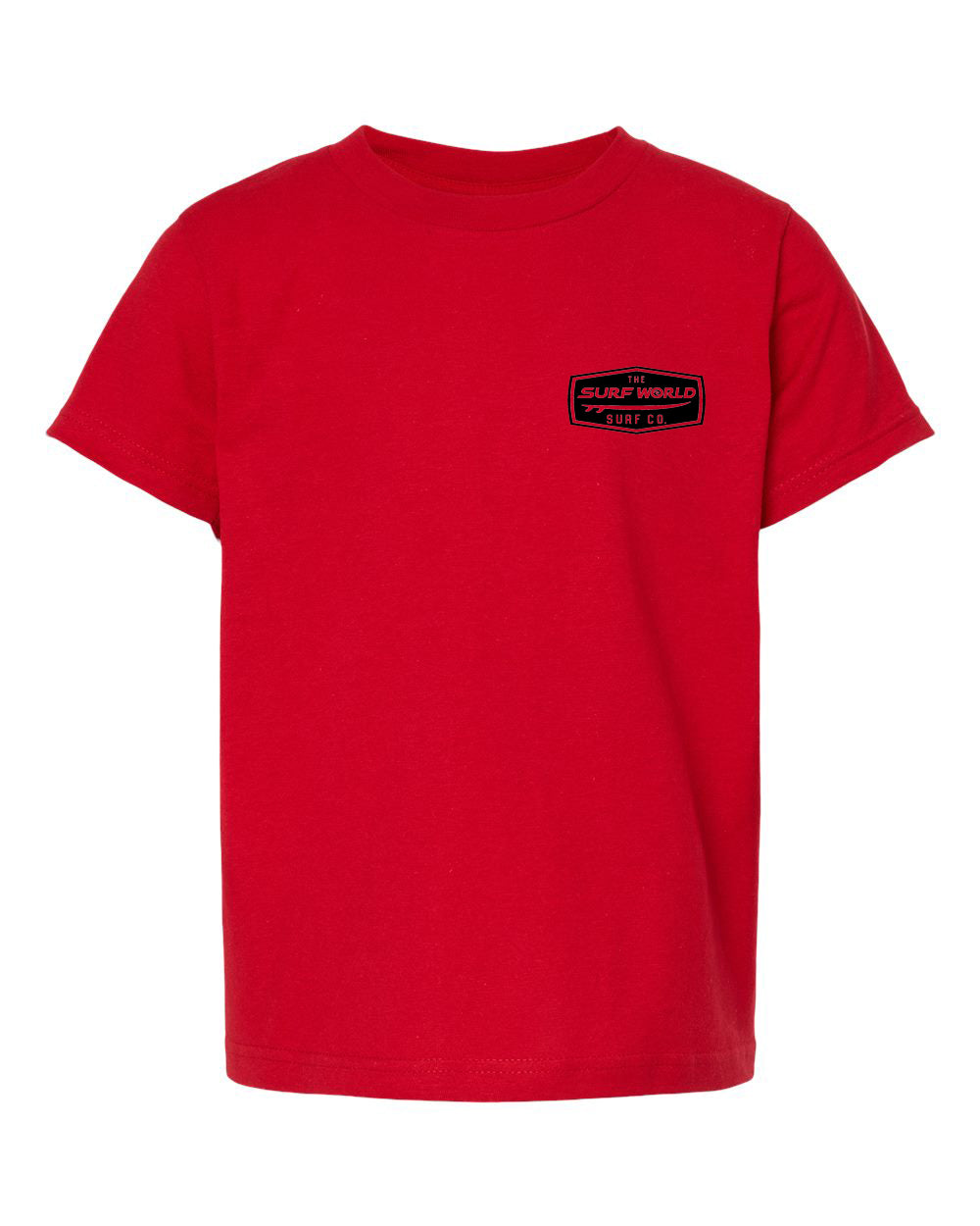 Surf World FTL Surf Palms Kids Tee Shirt - Red Boys T Shirt