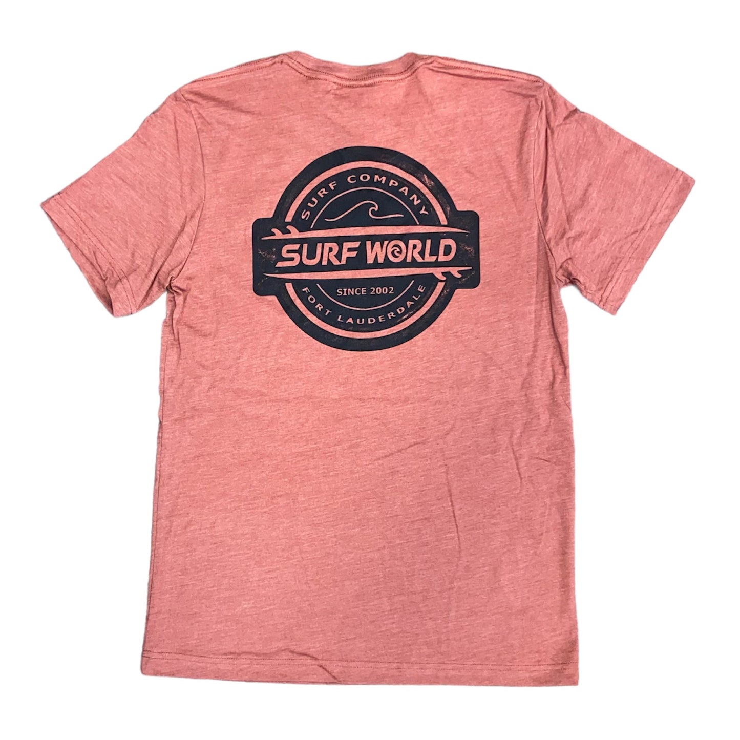 Surf World Fort Lauderdale Double Boards 2025 Tee Shirt Mens T Shirt XXL Burnt Sienna