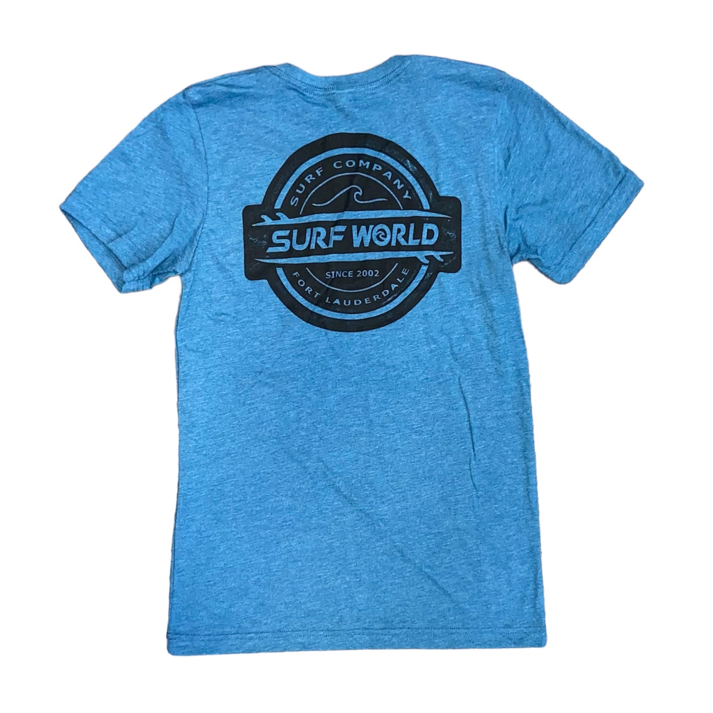 Surf World Fort Lauderdale Double Boards 2025 Tee Shirt Mens T Shirt XXL Medium Blue
