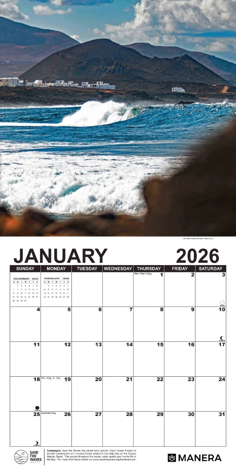 Global Surf Calendar 2026 Misc