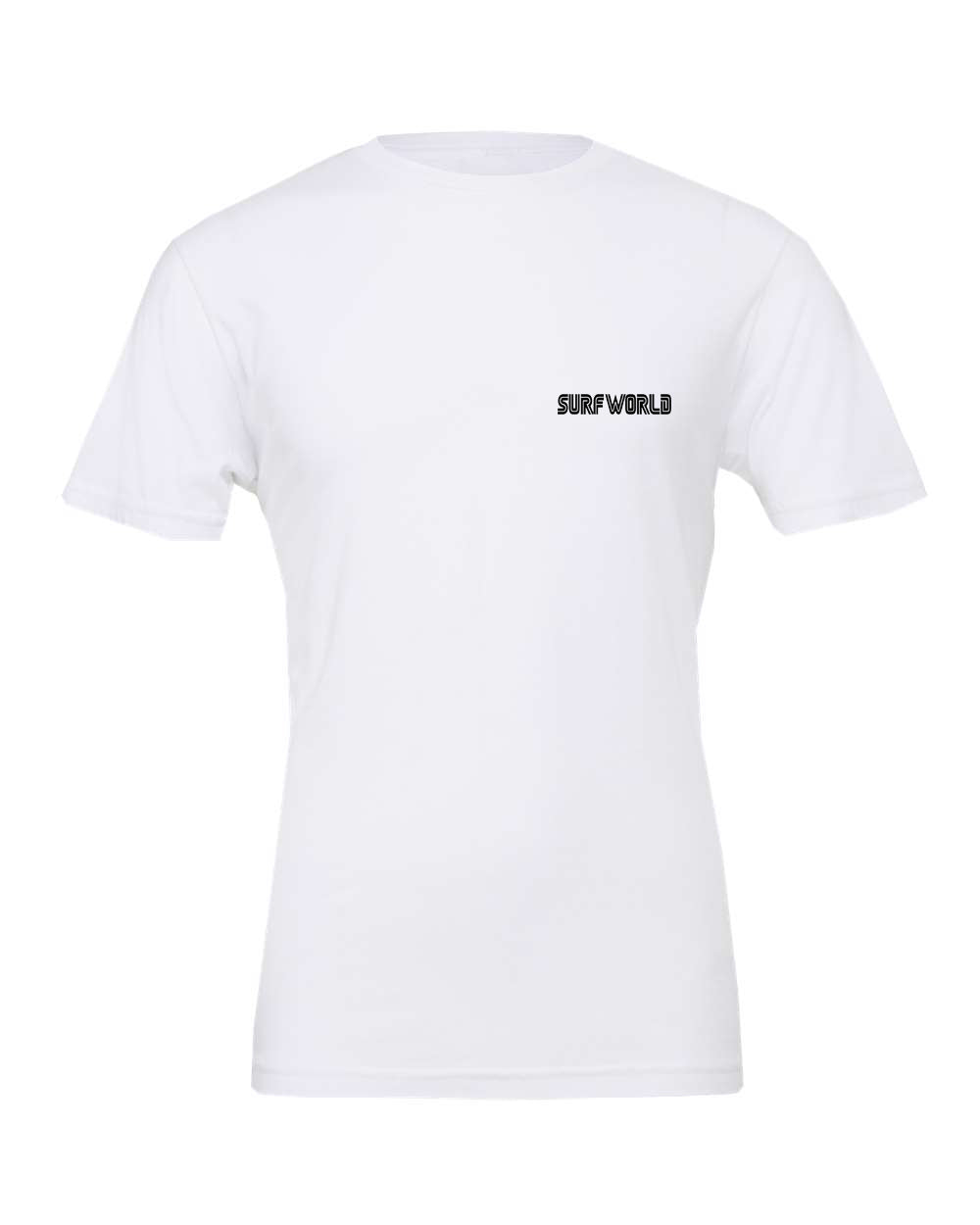 Surf World Pastel Palm Pier T-Shirt - White Mens T Shirt