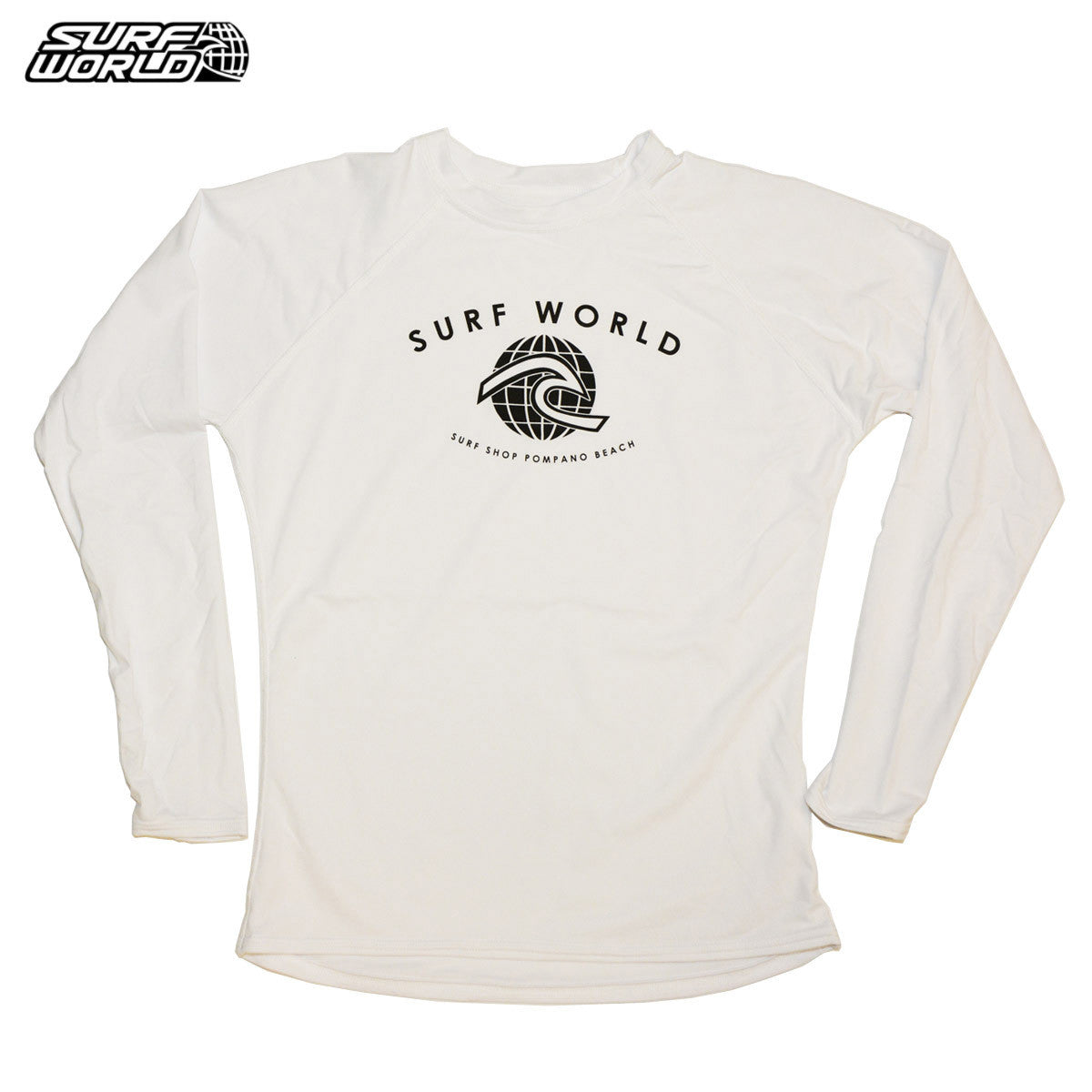Surf World Junior L/S White Lycra Skins Cart2cart