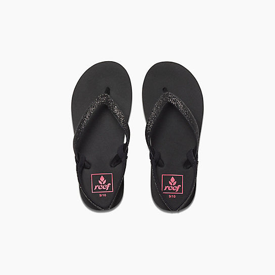 Reef Little Stargazer Girls Sandals Black Black youth footwear