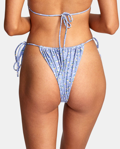 RVCA MILLE MID-RISE Medium BIKINI BOTTOM - GPU Grey Purple womens swimwear