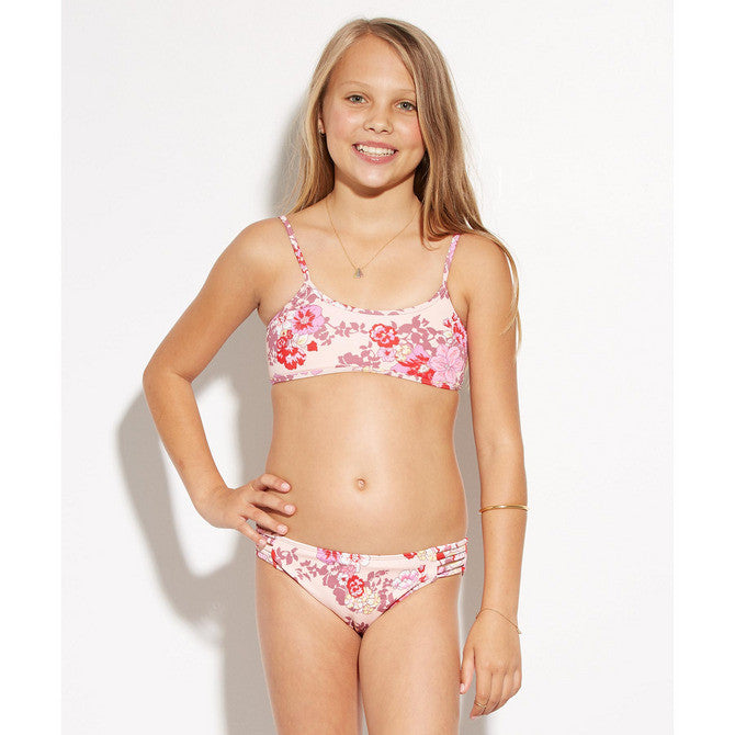 Billabong Bahama Mama Athletic Bra Swimwear Set In Pink youth swimwear 07