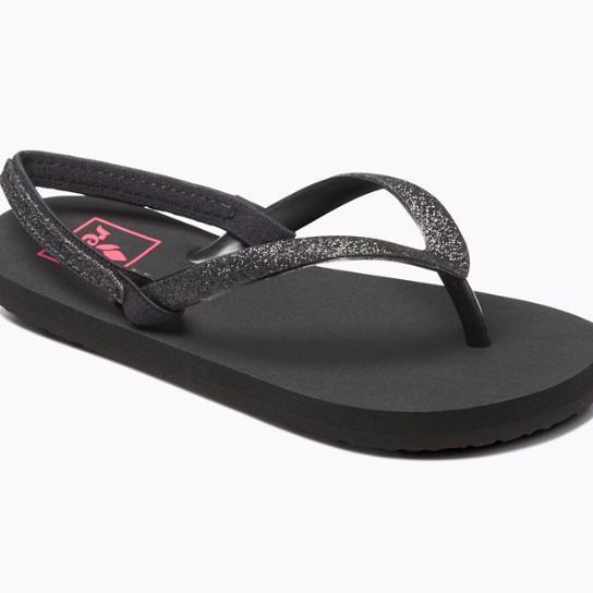 Reef Little Stargazer Girls Sandals Black Black youth footwear