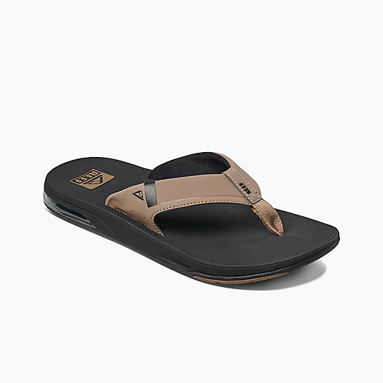 Reef Fanning Low Men's Sandals with bottle opener - Black - Black Tan - Grey blue Mens Footwear Black Tan