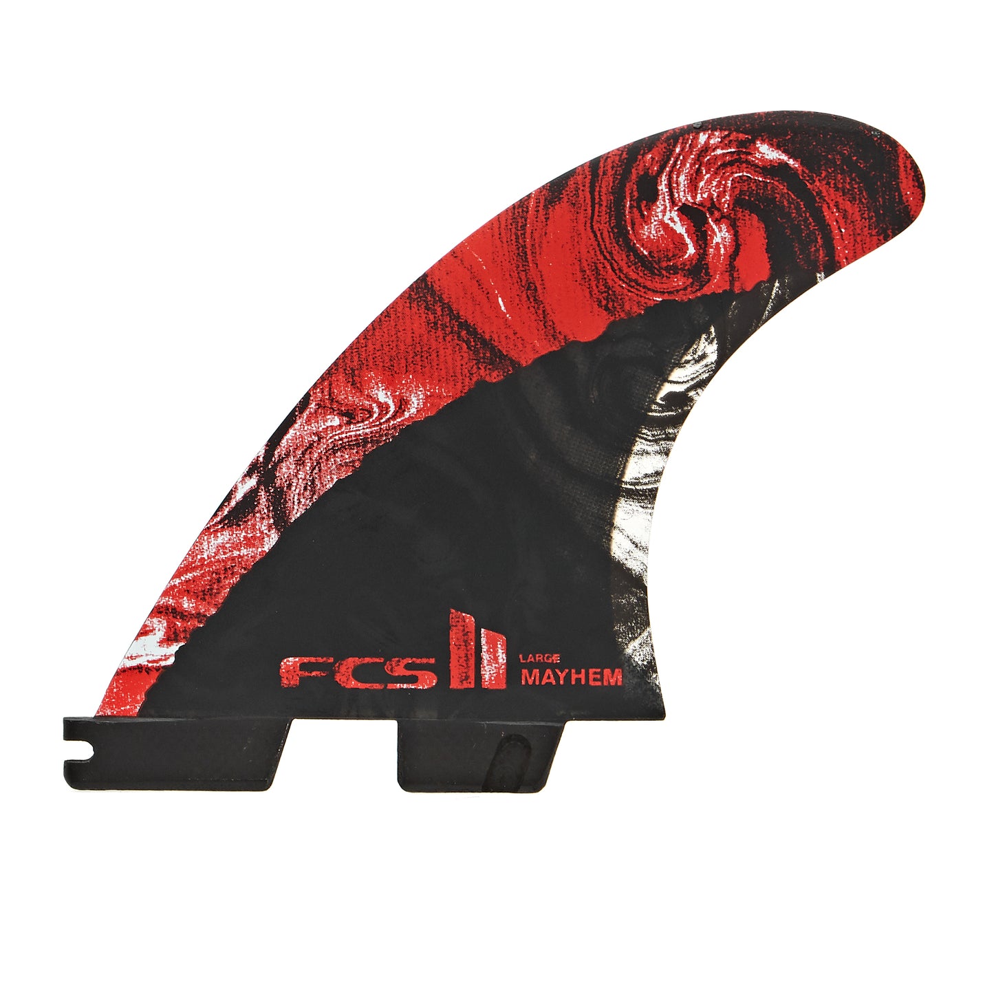 FCS II MB PC Carbon Large Tri Fins - Red Fins