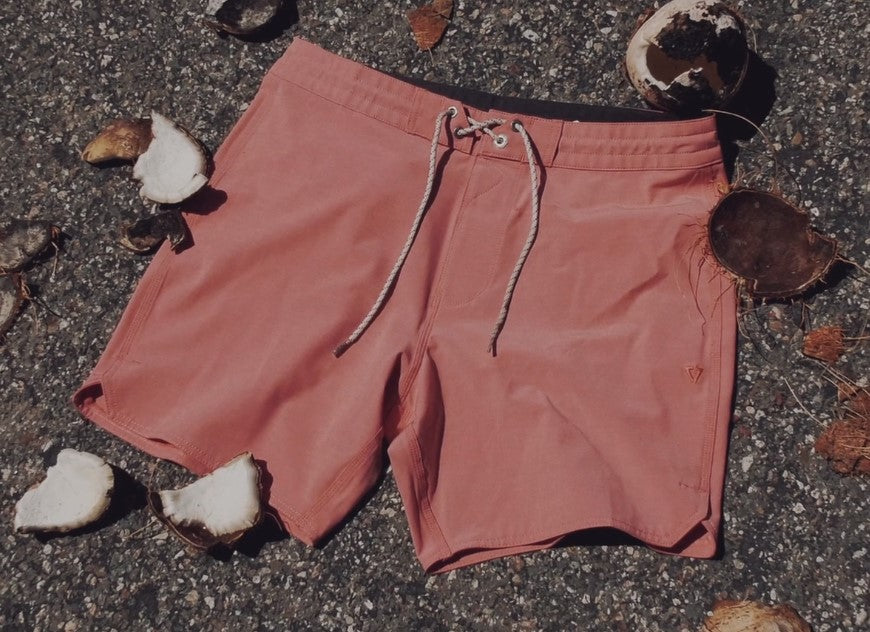 Coconut fiber boardshorts are sustainable 