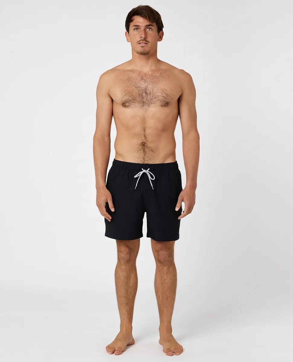 Rip Curl Daily Surf Men's Volley Elastic Shorts 16" - Black Mens Boardshorts