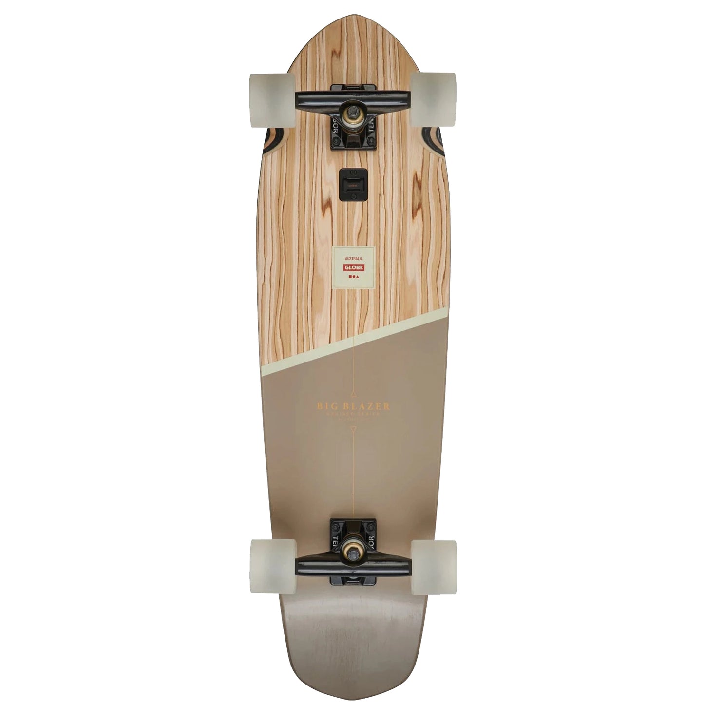 Globe Big Blazer 32" Cruiser Skateboard - Olivewood Stone Longboard Skateboard