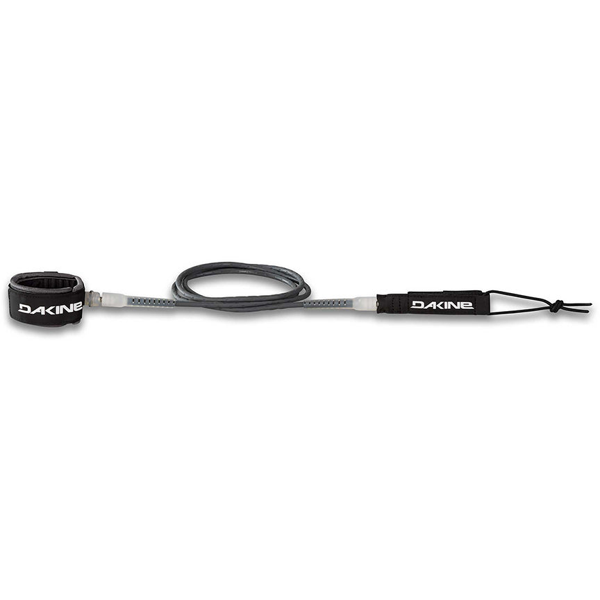 Dakine Kainui Plus 6' x 1/4" Surfboard Leash Surf Leash Castle Rock Grey Clear