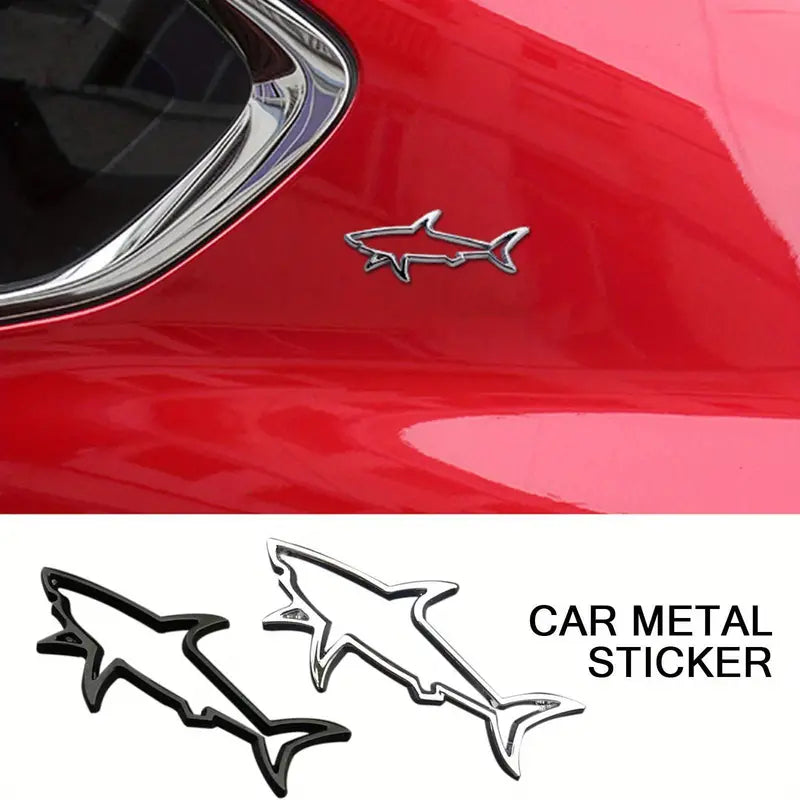 3d Metal Shark Car Sticker Badge Emblem sticker