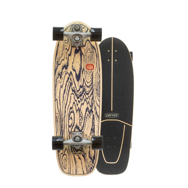 Carver Grain C7 Raw Trucks Complete 31.25" Skateboard Longboard Skateboard