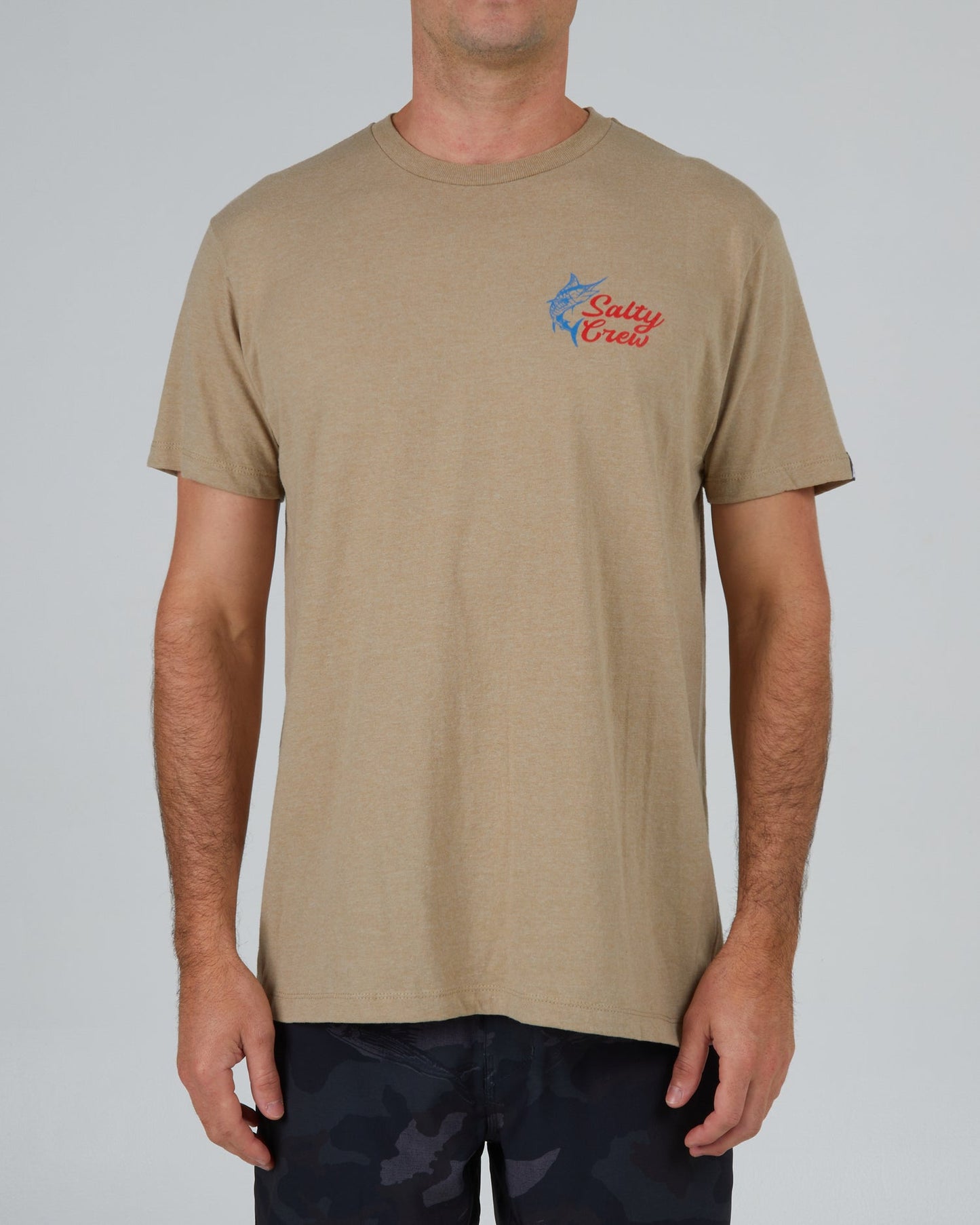 Salty Crew Jackpot Men's S/S Classic Tee- Khaki Heather Mens T Shirt