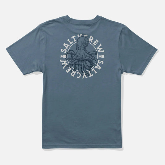 Salty Crew Tentacles Men's S/S Tee- Slate Blue Mens T Shirt