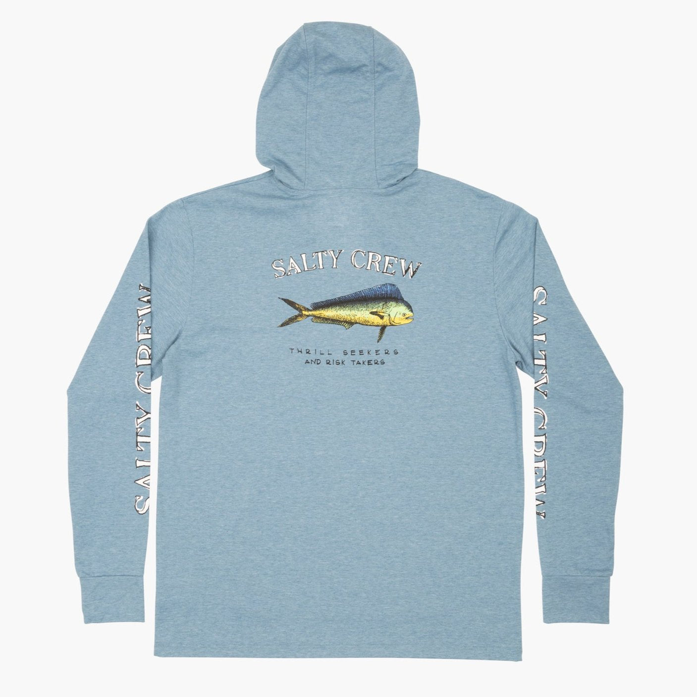 Salty Crew El Dorado Hoodie Tech Tee - Harbor Blue mens hoodie