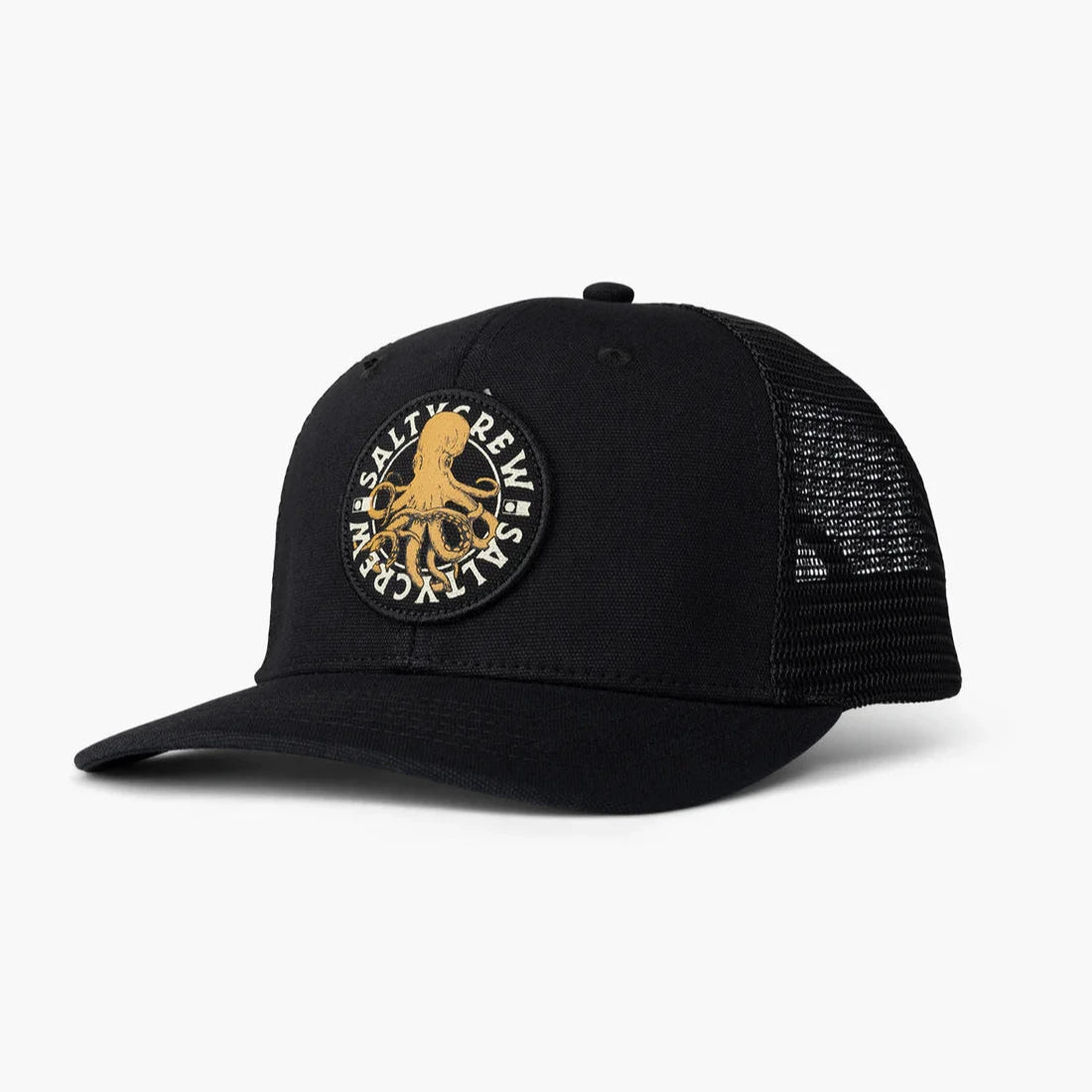 Salty Crew Tentacles Retro Trucker Hat - Black Mens Hat