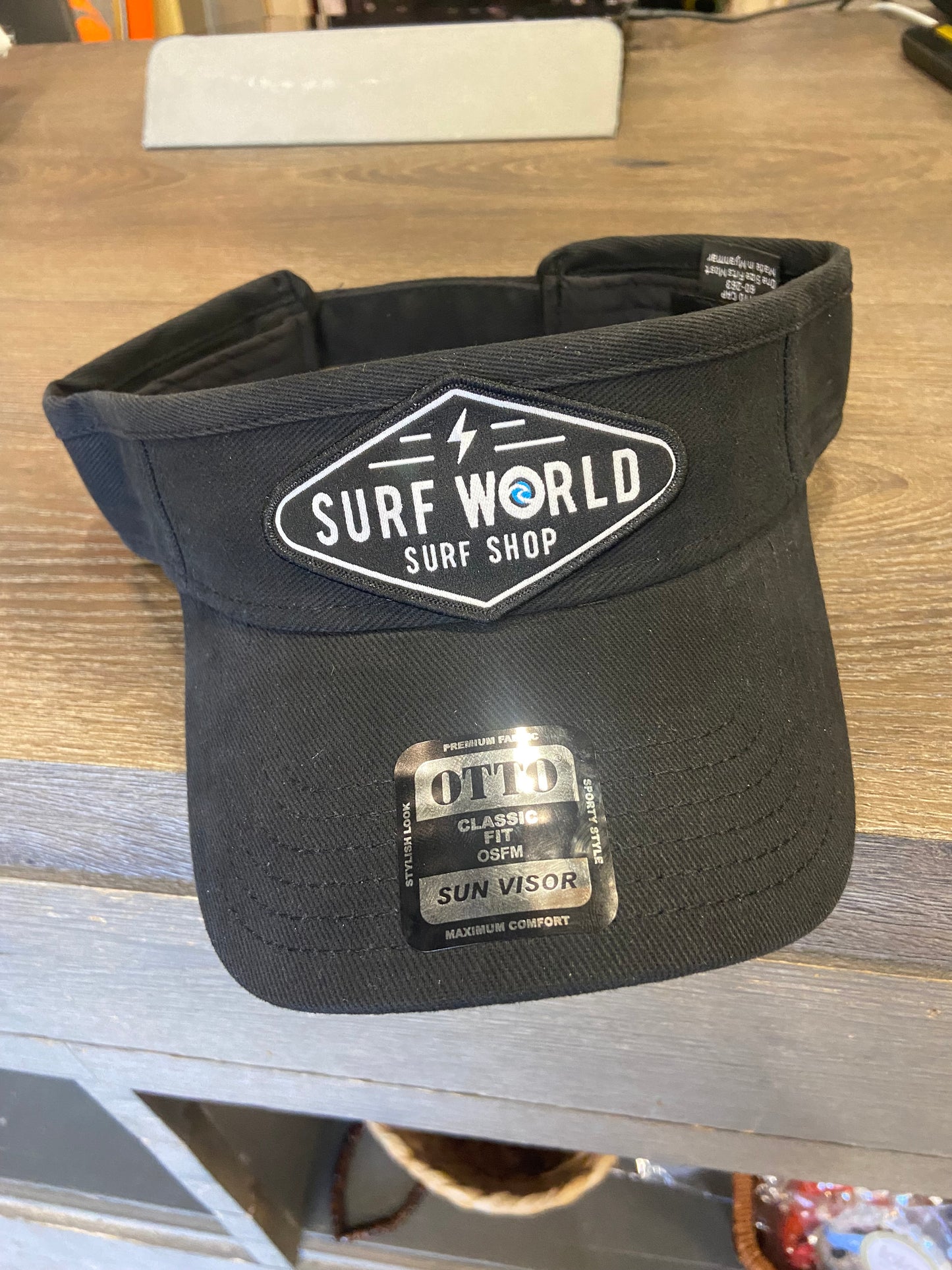 Surf World Visor - Black - Navy hat