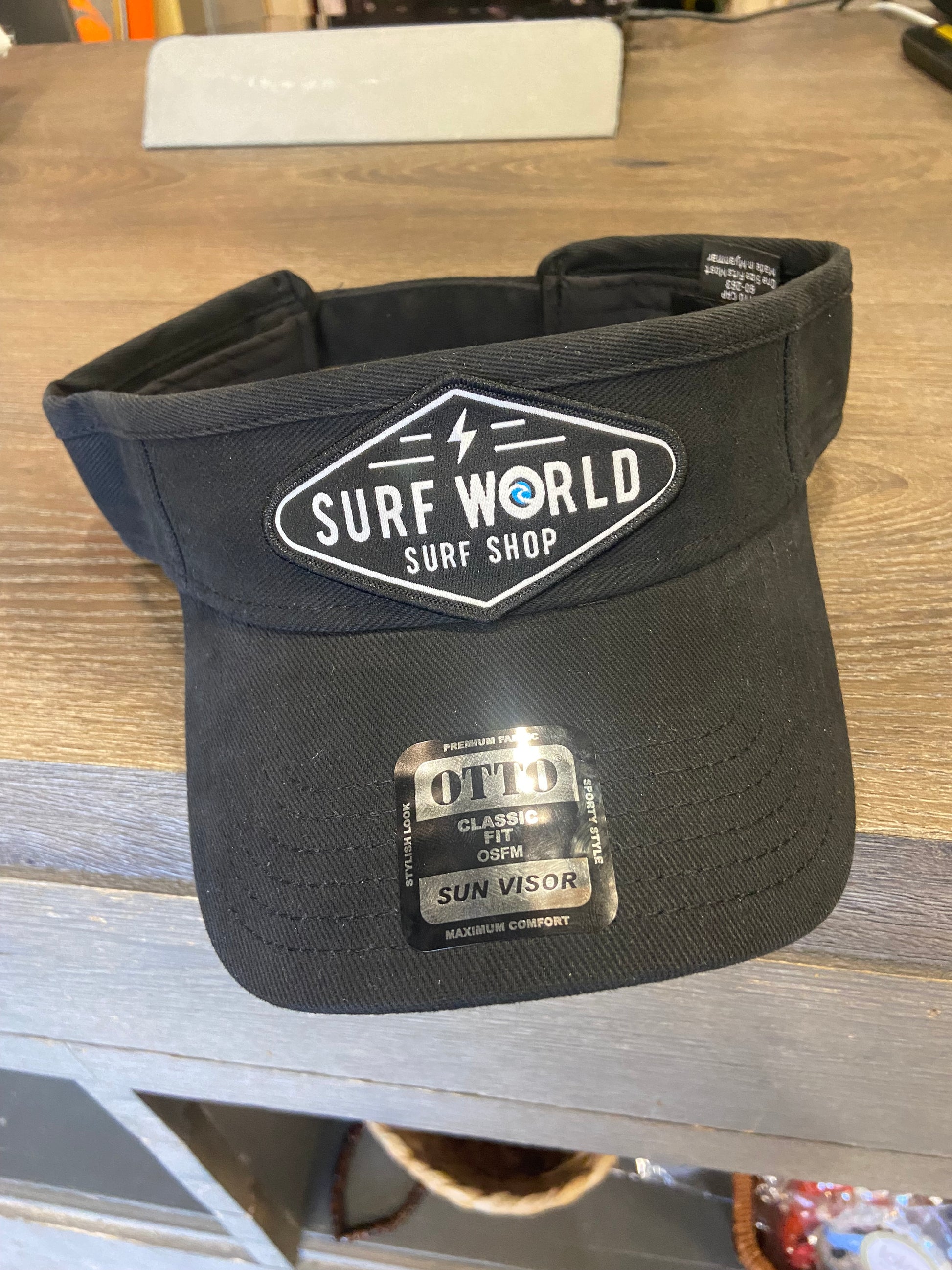 Surf World Visor - Black - Navy hat