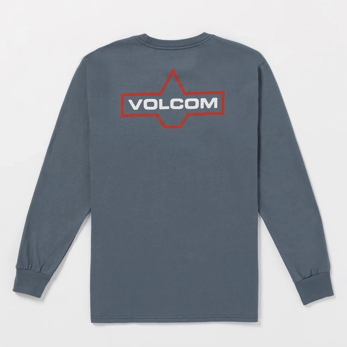 Volcom Branding Iron LS Mens T Shirt - Dark Slate Mens Longsleeve Tee