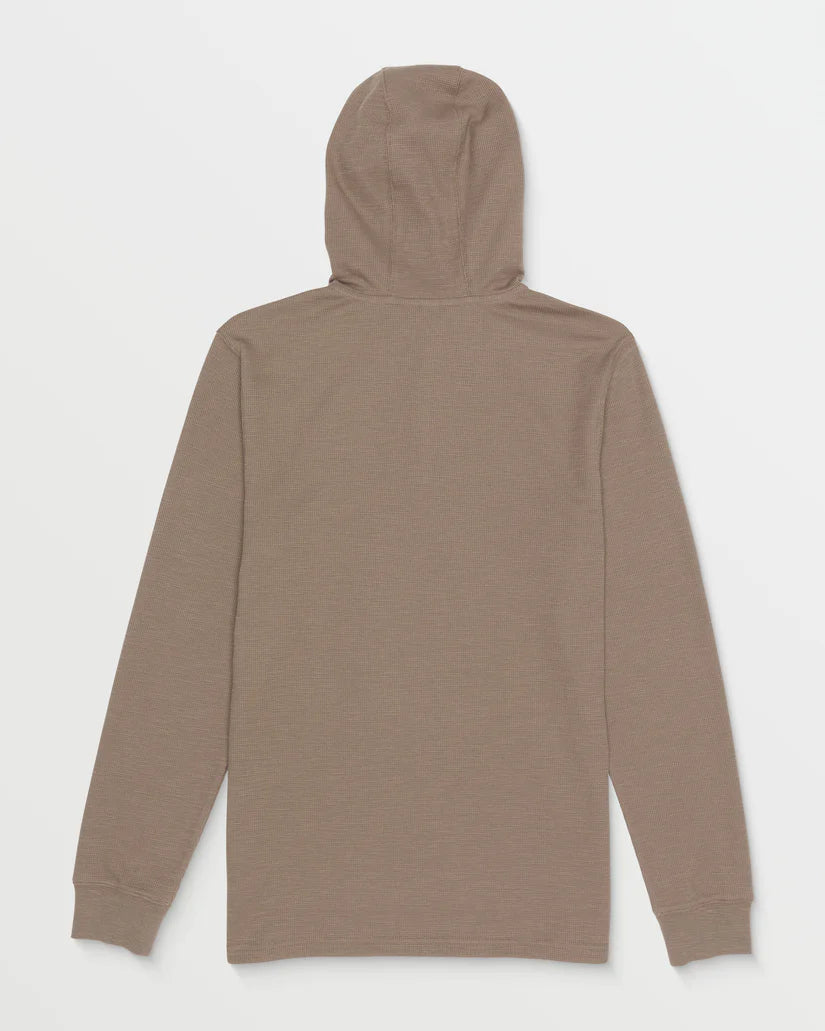 Volcom Murph Thermal Hooded Pullover - Teak mens hoodie