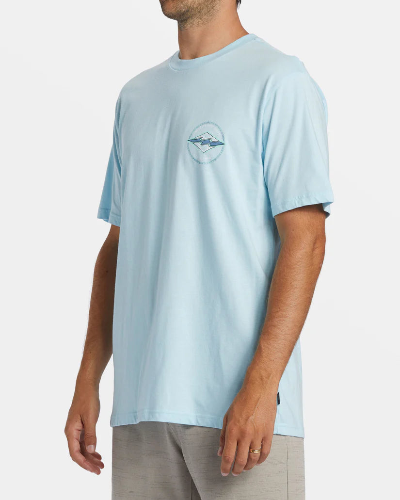 Billabong Rotor Diamond Tee - Cloud Blue Mens T Shirt