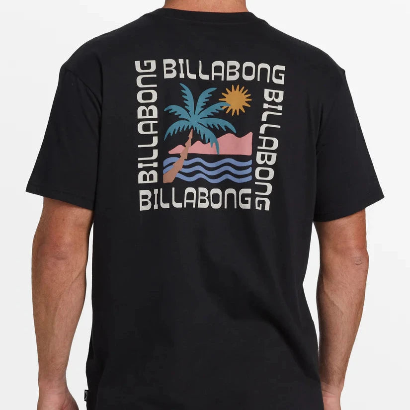 Billabong Troppo Pocket SS Tee - Black Mens T Shirt