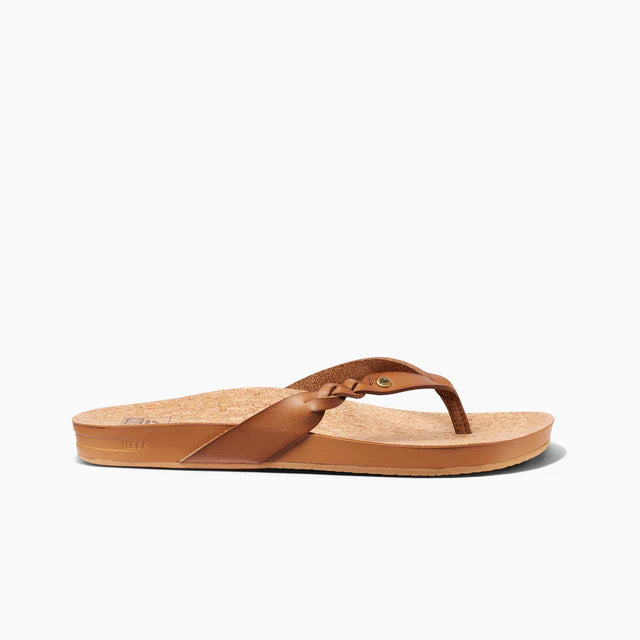 Reef Cushion Court Twist Women's Sandal - Natural Coffee Womens Footwear